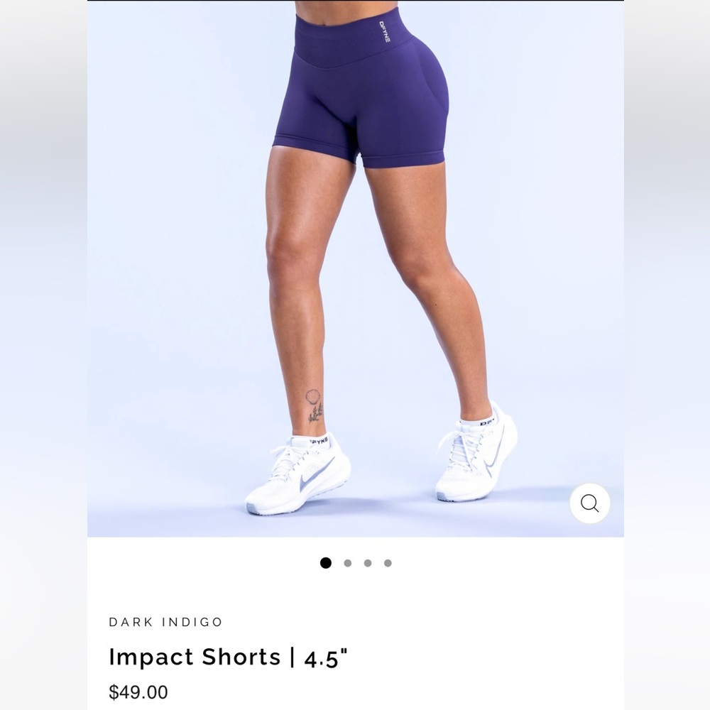 Dark Indigo Dyfne Impact Shorts